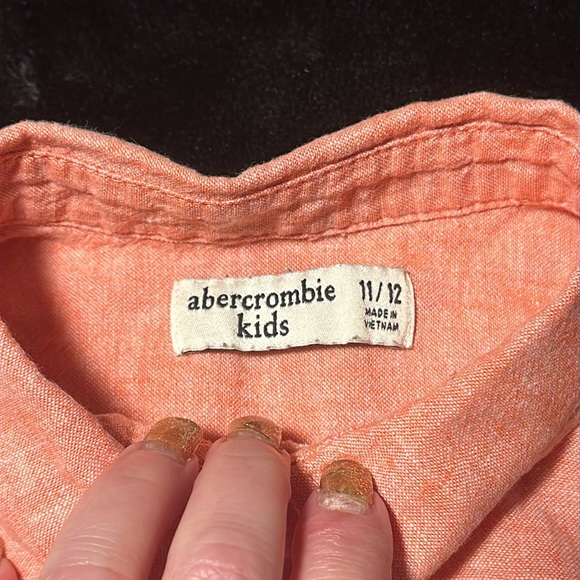 Abercrombie Kids Boys Short-Sleeve Button-Up Shirt, EUC, Size 11/12 (AK Sizing) - Picture 2 of 9